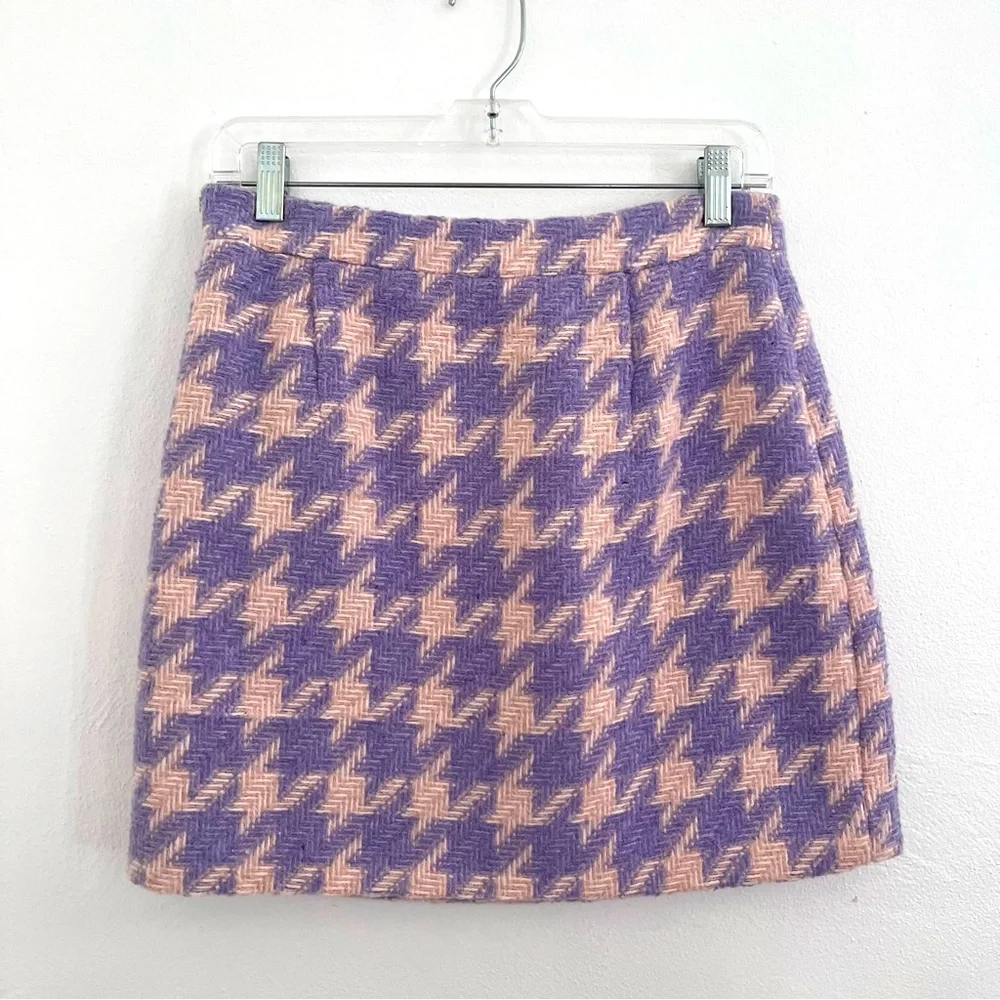 Forever 21 Tweed Skirt Purple and Pink Size Medium - Picture 3 of 12